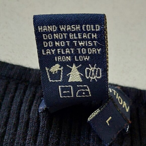 Max Edition Black 3/4 Bell Sleeve V-neck Tunic Sweater Women's Size L - Picture 7 of 7